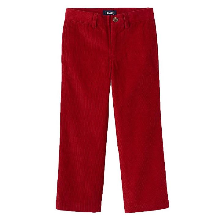 Boys 4-7 Chaps Corduroy Pants, Boy's, Size: 4, Red