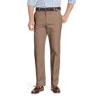 Men's Izod Heritage Chino Straight-fit Wrinkle-free Flat-front Pants, Size: 37x32, Med Brown