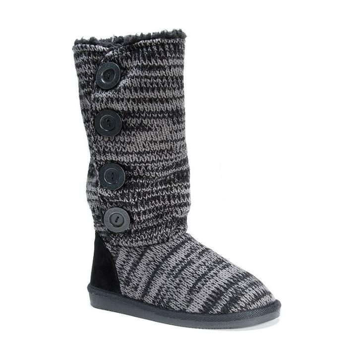 Muk Luks Liza Women's Water-resistant Boots, Girl's, Size: 7, Black