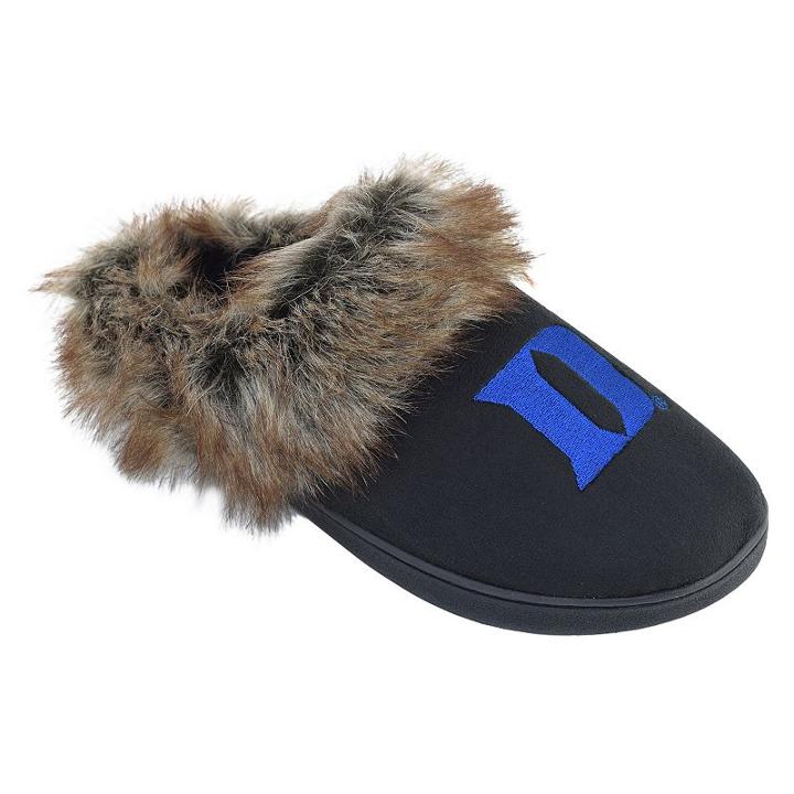 Women's Duke Blue Devils Scuff Slippers, Size: Small, Black
