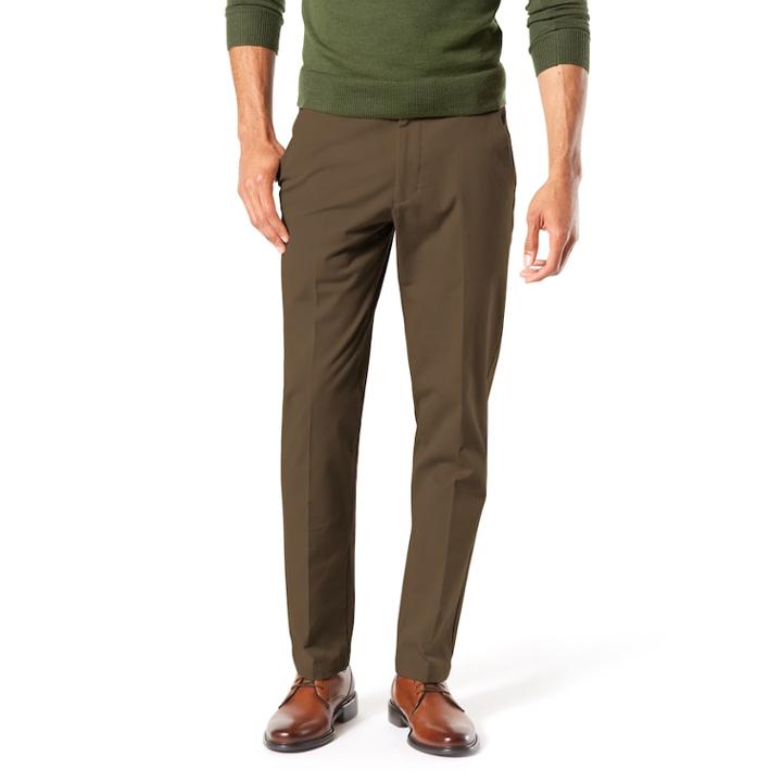 Men's Dockers&reg; Smart 360 Flex Slim Tapered Fit Workday Khaki Pants, Size: 33x32, Brown