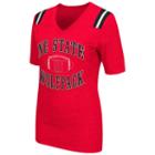 Women's Campus Heritage North Carolina State Wolfpack Distressed Artistic Tee, Size: Large, Med Red