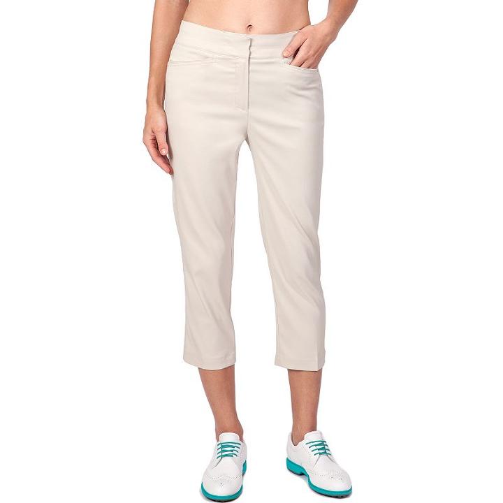 Women's Tail Classic Golf Capris, Size: 12, Lt Beige