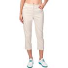 Women's Tail Classic Golf Capris, Size: 12, Lt Beige