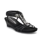 Croft & Barrow&reg; Manor Women's Wedge Sandals, Size: 5.5 Med, Black