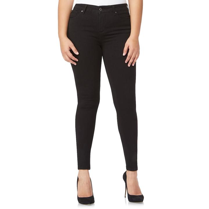 Women's Angels 360 Sculpt Skinny Jeans, Size: 14, Grey (charcoal)