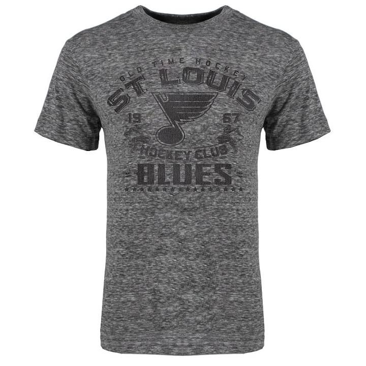 Men's Old Time Hockey St. Louis Blues Granite Tee, Size: Small, Grey