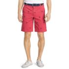 Men's Izod Classic-fit Schiffli Flat-front Shorts, Size: 38, Red Other