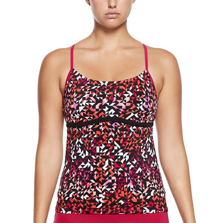 Women's Nike Spark Racerback Tankini Top, Size: Medium, Pink Other