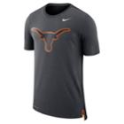 Men's Nike Texas Longhorns Dri-fit Mesh Back Travel Tee, Size: Medium, Grey (anthracite)