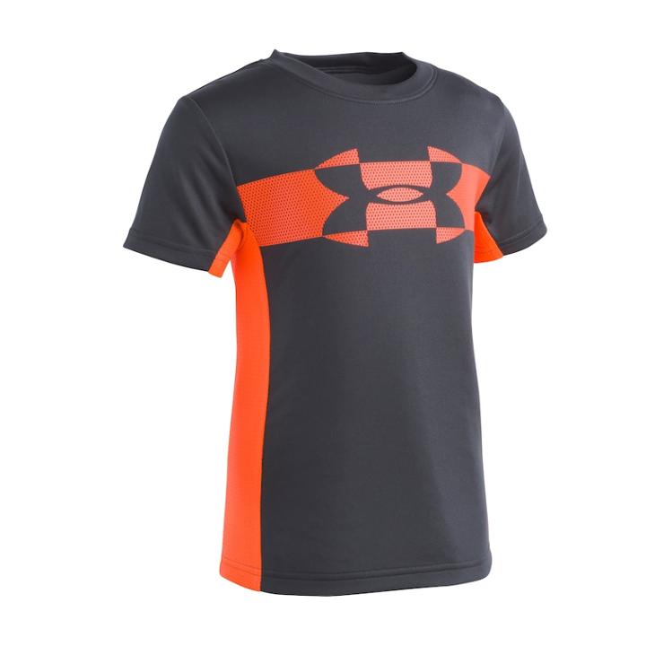 Boys 4-7 Under Armour Mesh Logo Tech Tee, Size: 4, White