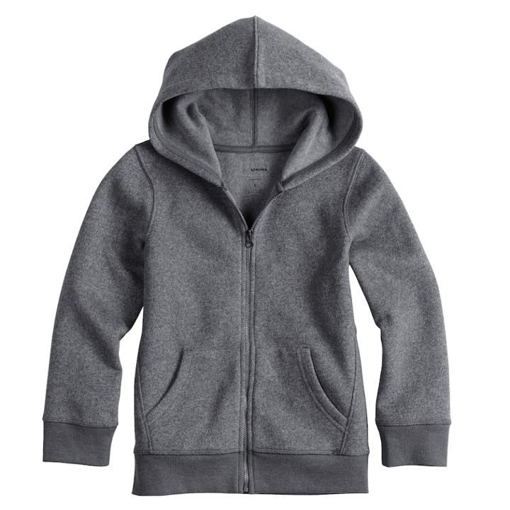 Boys 4-12 Sonoma Goods For Life&trade; Zip Hoodie, Size: 8, Black