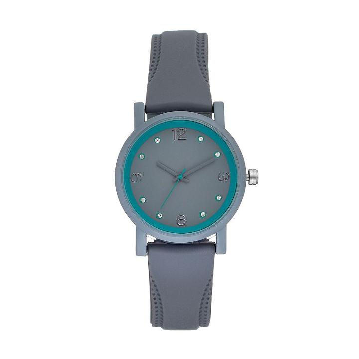 Women's Crystal Accent Watch, Size: Medium, Grey
