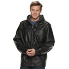 Big & Tall Urban Republic Hooded Faux-leather Jacket, Men's, Size: 4xb, Black