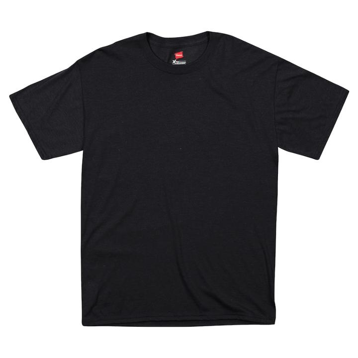 Men's Hanes Ultimate X-temp Freshiq Textured Slubbed Super Soft Crewneck Tee, Size: Small, Black