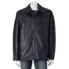 Men's Vintage Leather Lambskin Leather Jacket, Size: Small, Black