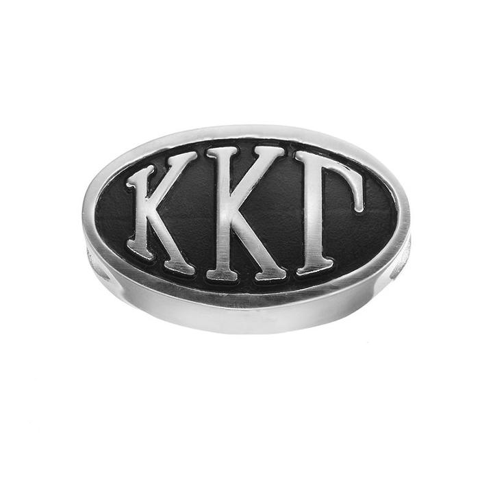 Logoart Kappa Kappa Gamma Sterling Silver Oval Bead, Women's, Grey