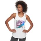 Women's Tek Gear&reg; Dry Tek Graphic Tank Top, Size: Xs, Natural