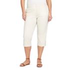 Plus Size Gloria Vanderbilt Slim Fit Capris, Women's, Size: 16 W, Brown