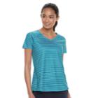 Women's Petite Tek Gear&reg; Performance Base Layer Side-slit Tee, Size: Xl Petite, Turquoise/blue (turq/aqua)