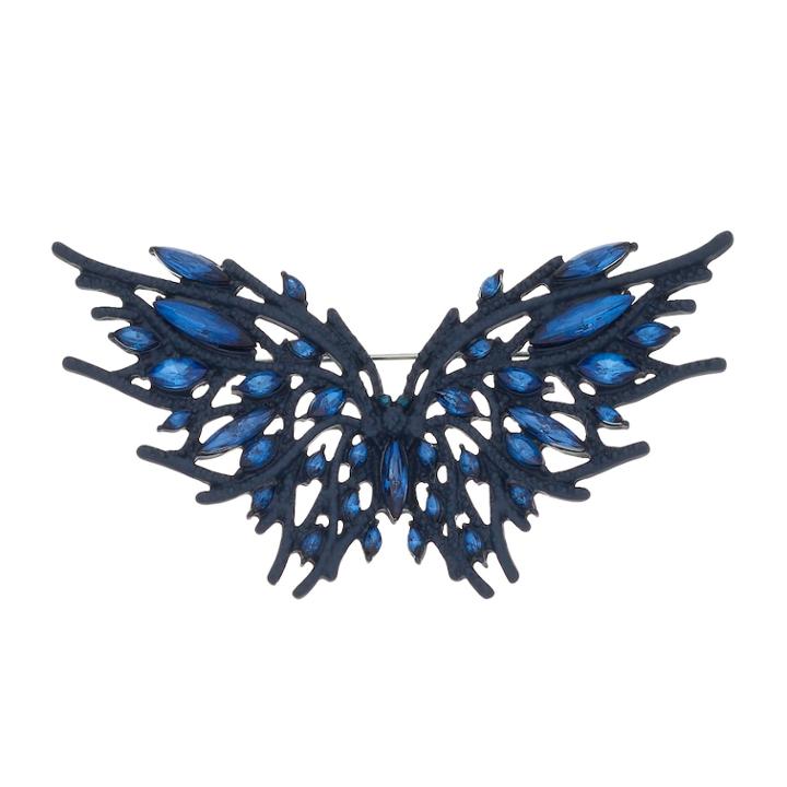 Simply Vera Vera Wang Blue Simulated Crystal Butterfly Pin, Women's
