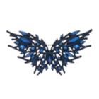 Simply Vera Vera Wang Blue Simulated Crystal Butterfly Pin, Women's