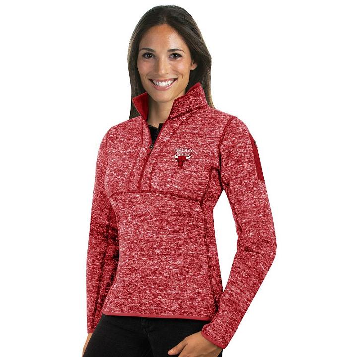 Women's Antigua Chicago Bulls Fortune Pullover, Size: Large, Dark Red