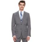 Men's Marc Anthony Slim-fit Gray Crosshatch Stretch Suit Jacket, Size: 42 Long, Dark Grey