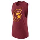 Women's Nike Usc Trojans Dri-fit Muscle Tee, Size: Medium, Red