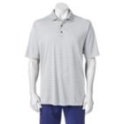 Men's Pebble Beach Classic-fit Striped Performance Golf Polo, Size: Large, Blue