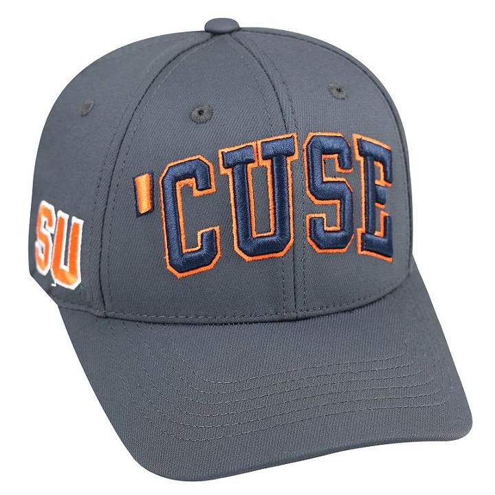 Adult Top Of The World Syracuse Orange Cool & Dry One-fit Cap, Men's, Grey (charcoal)