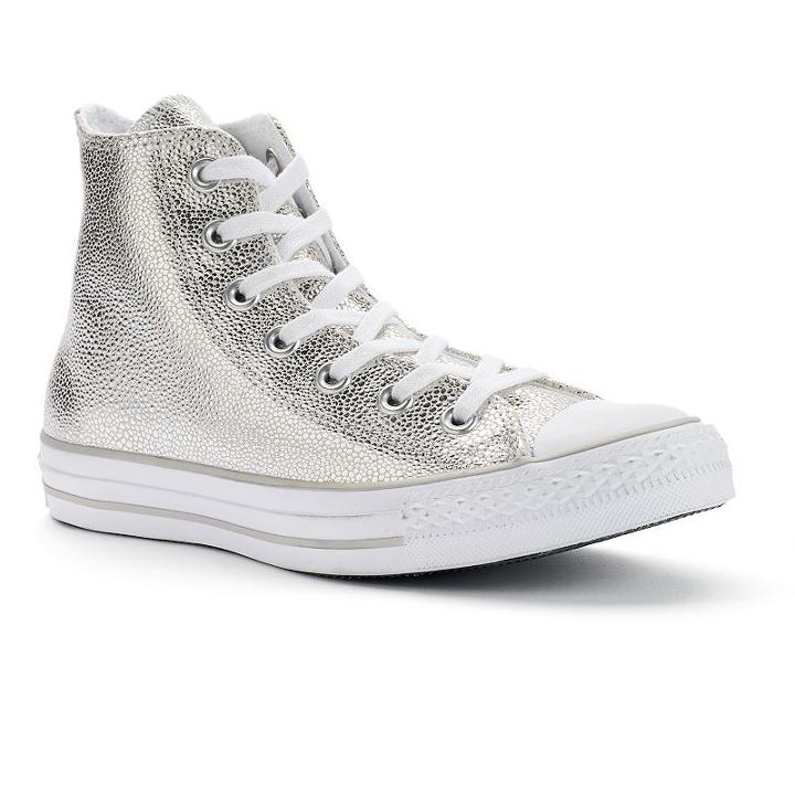 Women's Converse Chuck Taylor All Star Stingray Metallic High-top Sneakers, Size: 11, Silver