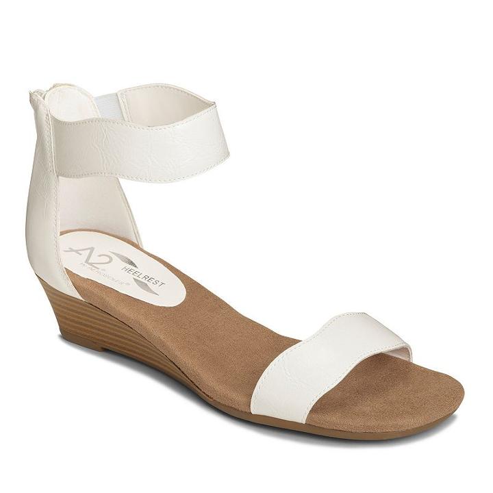 A2 By Aerosoles Yet Around Women's Wedge Sandals, Size: Medium (6.5), White Oth
