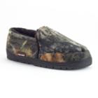 Muk Luks Men's Camouflage Fleece Slippers, Size: Small, Green