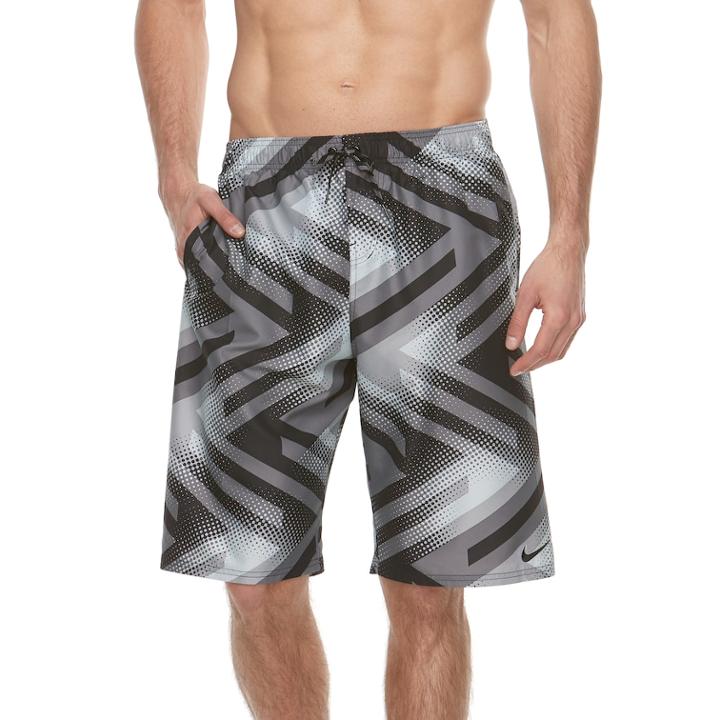 Big & Tall Nike Swim Tidal Riot Breaker Brushed Microfiber 11-inch Volley Shorts, Men's, Size: 2xb, Black