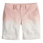 Plus Size Girls 7-16 So&reg; Ombre Jean Bermuda Shorts, Size: 18 1/2, Med Pink