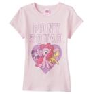 Girls 7-16 My Little Pony Twilight Sparkle, Pinkie Pie & Fluttershy Pony Squad Graphic Tee, Girl's, Size: Xl, Light Pink