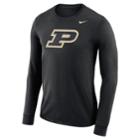 Men's Nike Purdue Boilermakers Dri-fit Logo Tee, Size: Medium, Black