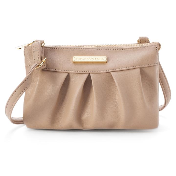 Juicy Couture Double Gusset Crossbody Bag, Women's, Med Brown