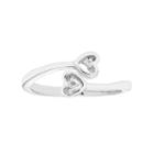 10k Gold Diamond Accent Heart Promise Ring, Women's, Size: 8, White