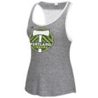 Women's Adidas Portland Timbers Pearl Logo Lace Back Tank Top, Size: Large, Black