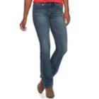 Women's Seven7 Embellished Bootcut Jeans, Size: 12, Light Blue