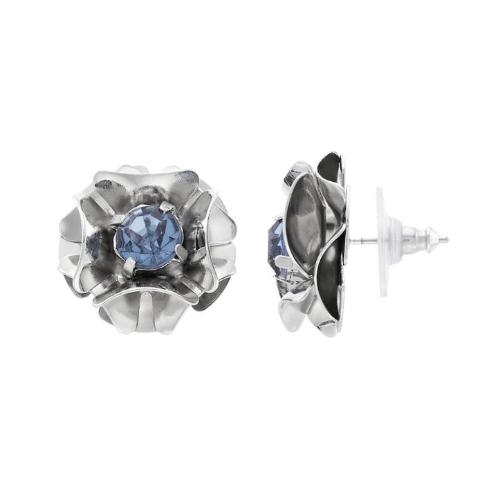 Simply Vera Vera Wang Flower Stud Earrings, Women's, Blue