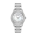 Bulova Women's Turnstyle Crystal Stainless Steel Watch - 96l257, Size: Medium, Grey
