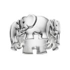 Primrose Sterling Silver Elephant Ring, Women's, Size: 9, Grey