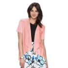 Women's Elle&trade; Pointelle Flyaway Cardigan, Size: Medium, Lt Orange