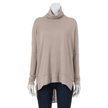 Juniors' Ransom Drop-shoulder Turtleneck, Girl's, Size: Small, Brown Oth