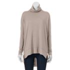 Juniors' Ransom Drop-shoulder Turtleneck, Girl's, Size: Small, Brown Oth