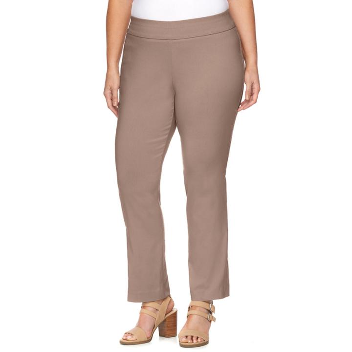 Plus Size Dana Buchman Slimming Pull-on Pants, Women's, Size: 3 - Regular, Lt Beige