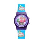 Shopkins Strawberry Kiss, D'lish Donut, Kooky Cookie & Apple Blossom Girls' Digital Light-up Watch, Size: Small, Blue